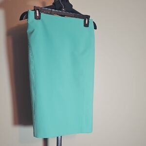 Worthington Green Pencil Skirt Knee-Length Casual